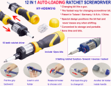 12 In 1 Auto loading Ratchet Screwdriver